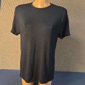 Zara  Black Short Sleeve Knit Sweater